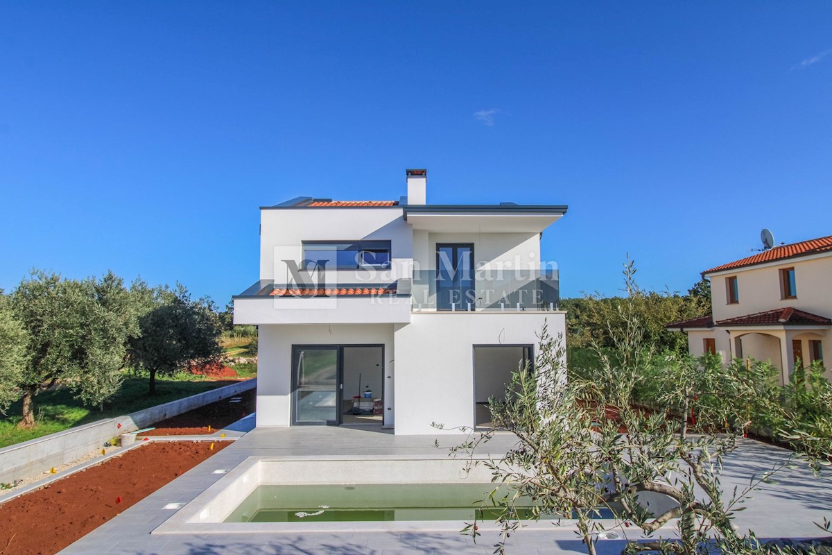 Poreč, okolica - samostojeća kuća s pogledom na more