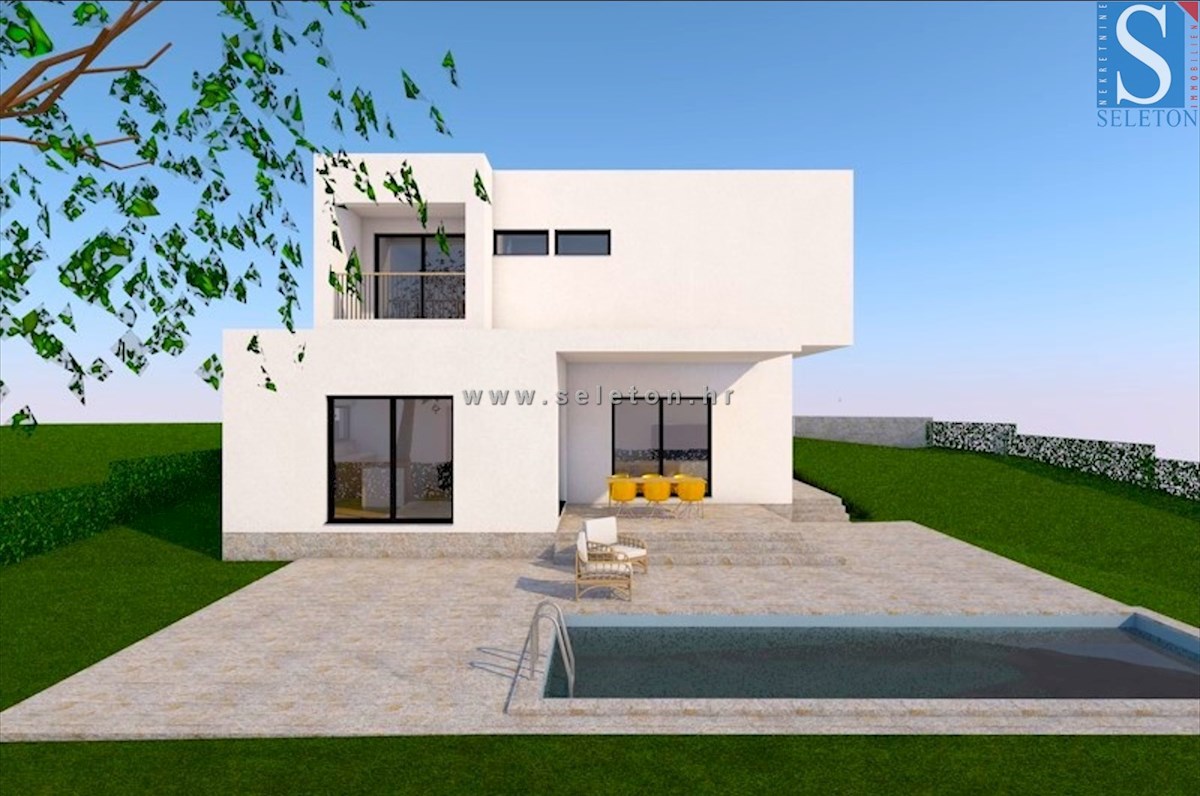 Modern detached house of 230 m2 with a 30 m2 pool in the vicinity of Poreč - under construction