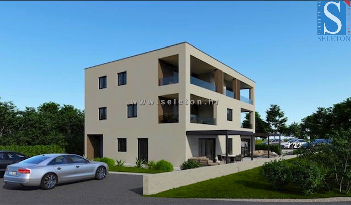 Poreč, apartment under construction of 84 m2 + terrace 15 m2, private garden, 800 m from the sea / 1 km to the center