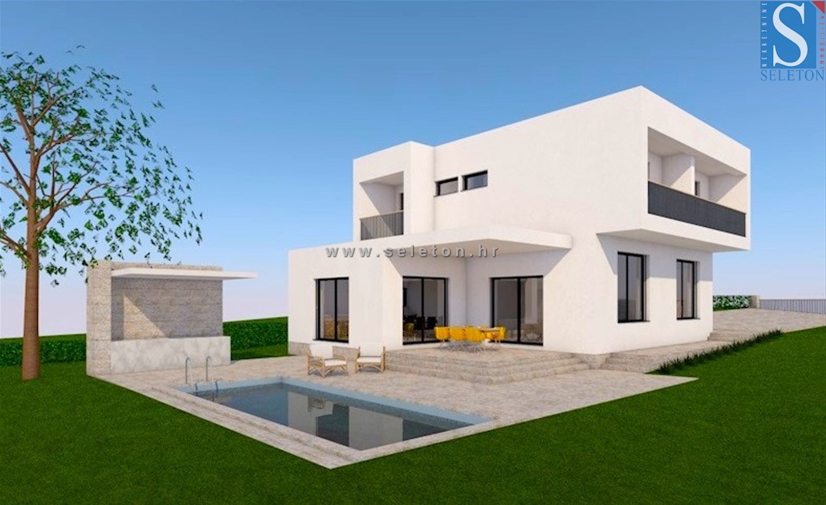Modern detached house of 230 m2 with a 30 m2 pool in the vicinity of Poreč - under construction
