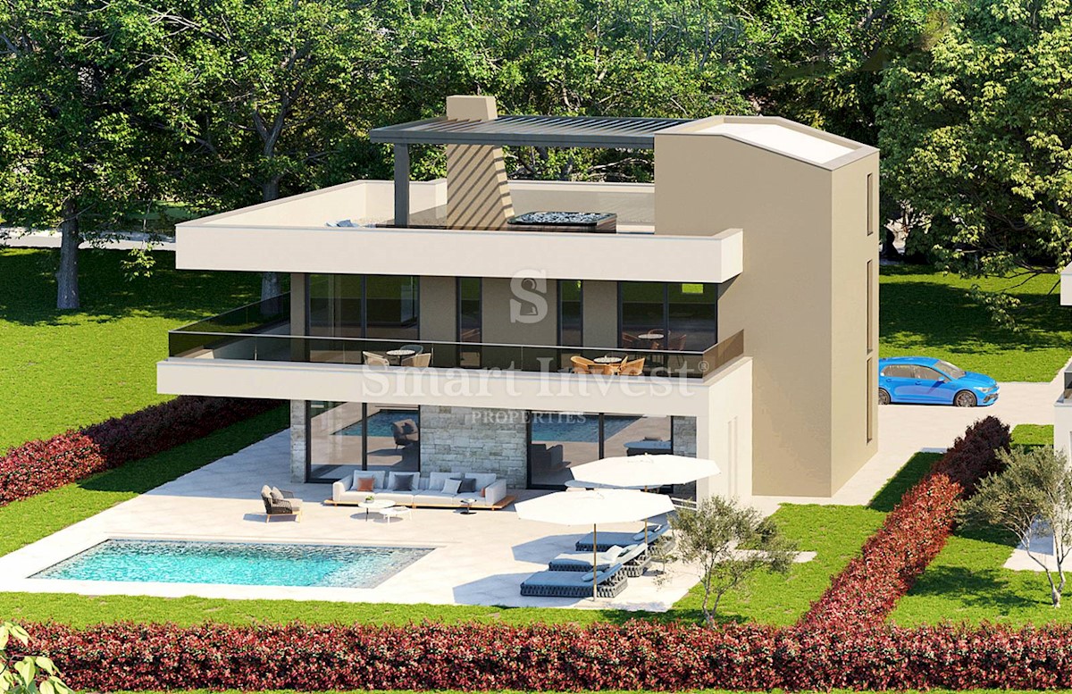 POREČ, LUKSUZNA VILA S POGLEDOM NA MORE, blizu mora (V1)