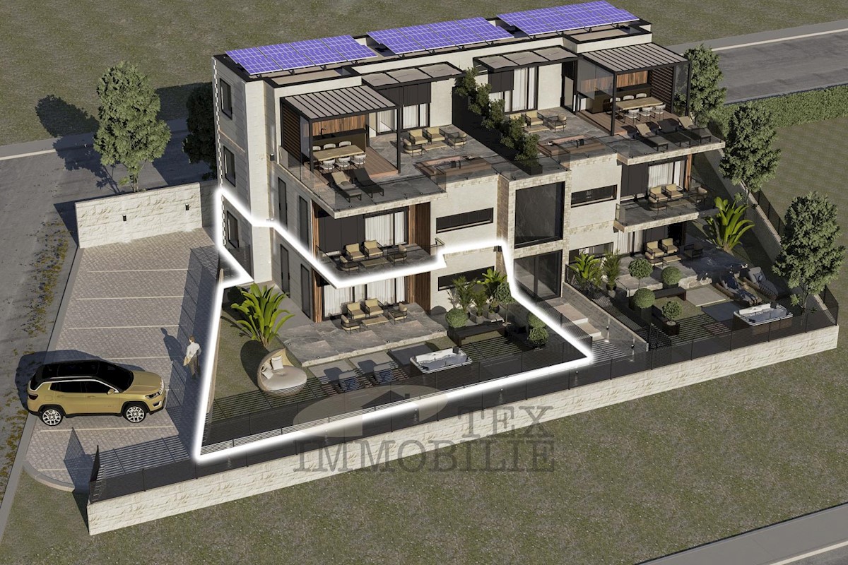 Poreč area, new apartments under construction