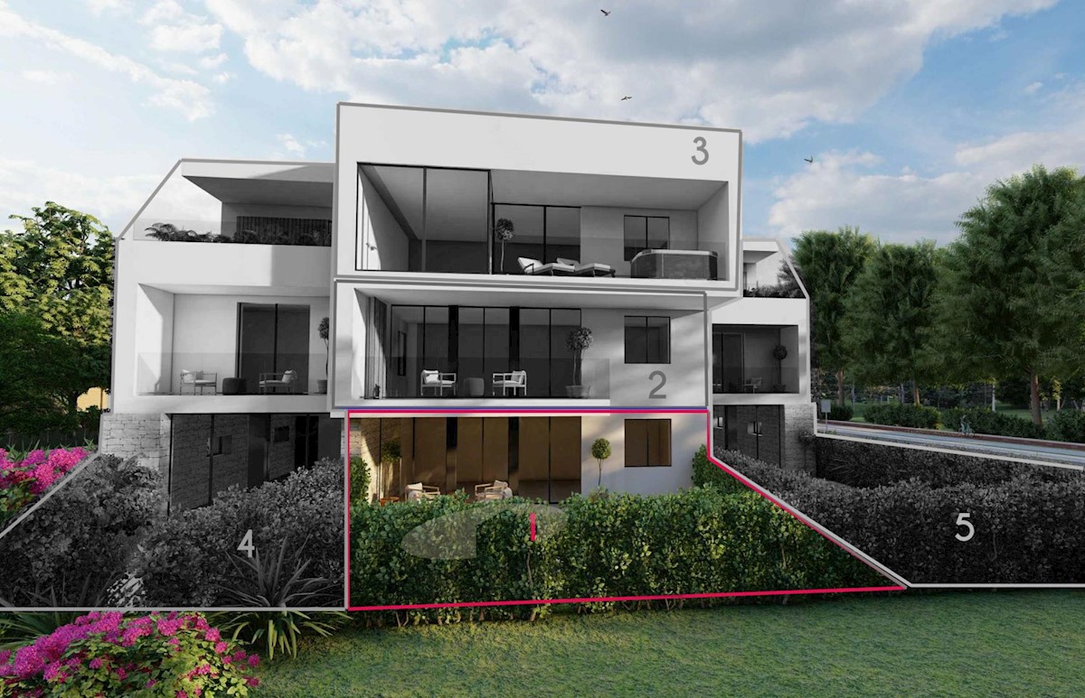 Poreč, apartment with three bedrooms and garden