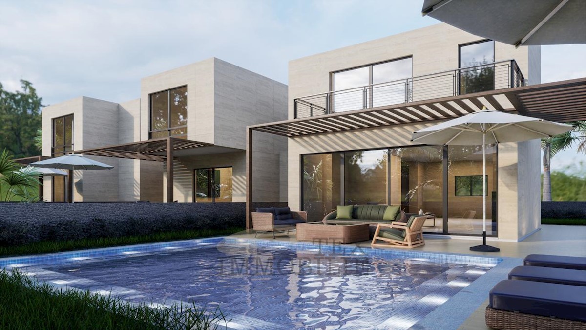 Semi-detached house under construction near Poreč