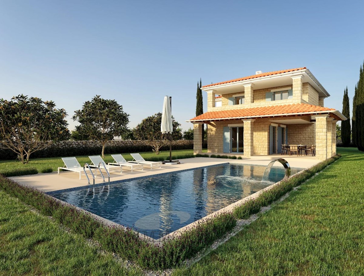 A beautiful stone villa with a swimming pool located 17 km from the sea