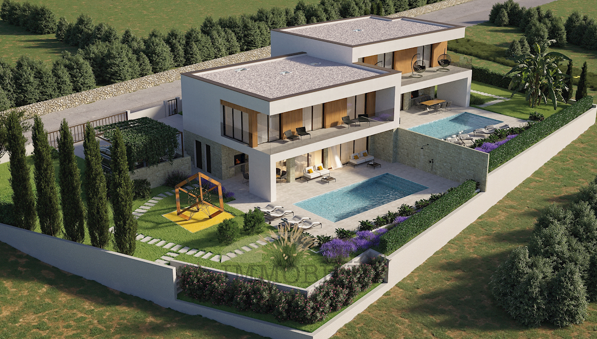 A villa with a sea view, 8 km from the sea