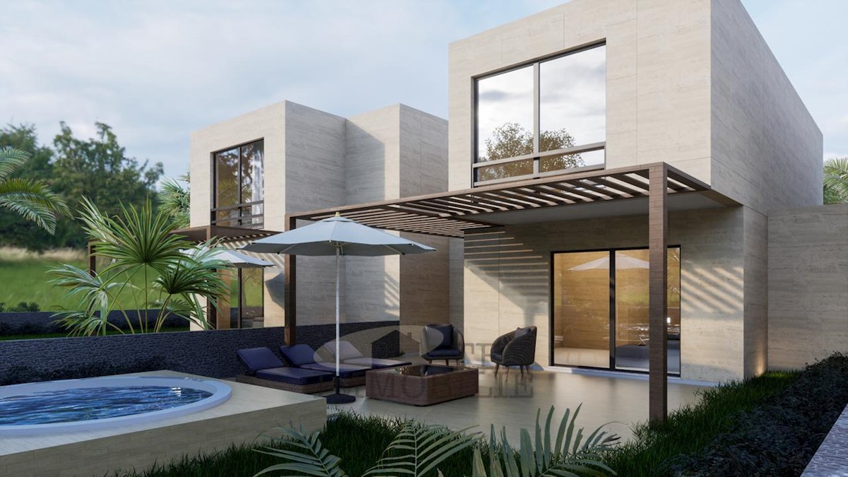 Semi-detached house under construction near Poreč