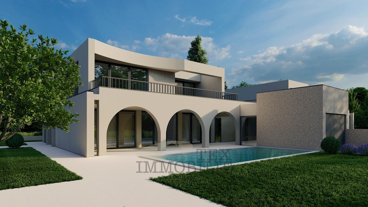 Semi-detached house under construction near Poreč