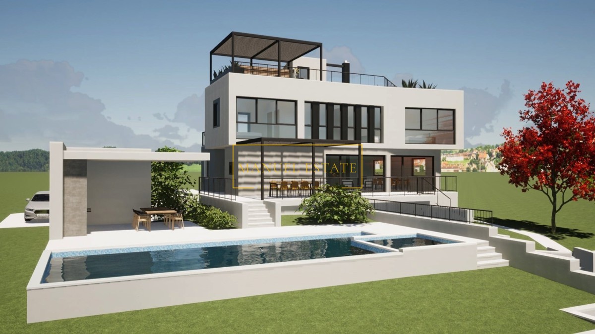 Vila z modernim dizajnom, v bližini Poreča